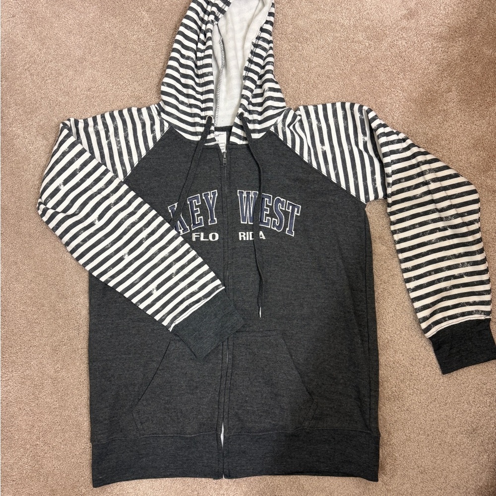 Key west striped jacket. Size large. Never worn